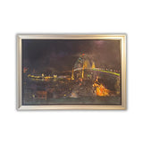 Harbour Bridge Aflame in Light, from the Observatory (2017)