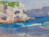 Colour study: where the northern head meets Clifton Beach, 1:40pm, late summer sun (2025)