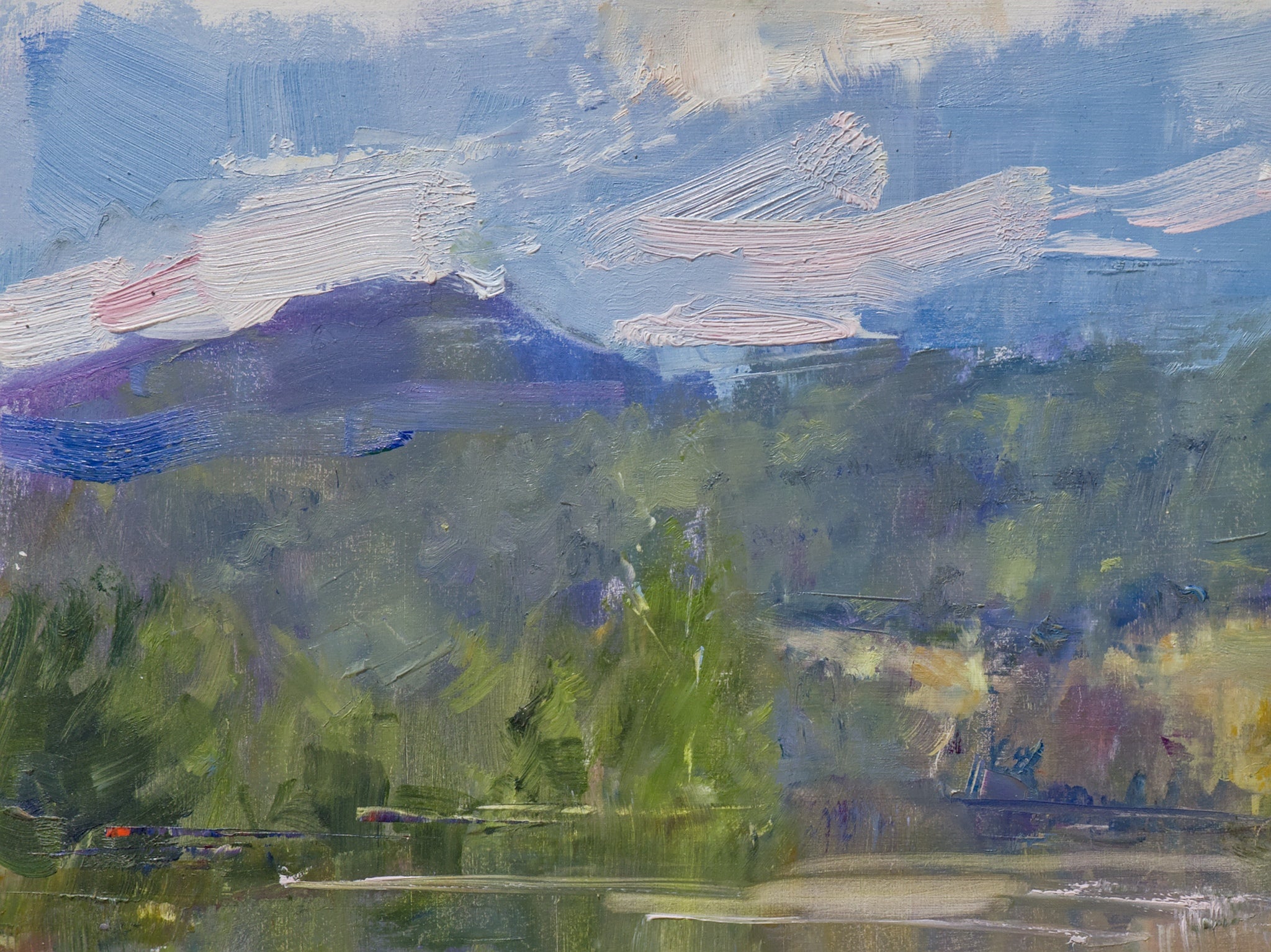 Almost Noon on the Huon, Mid-Autumn Light